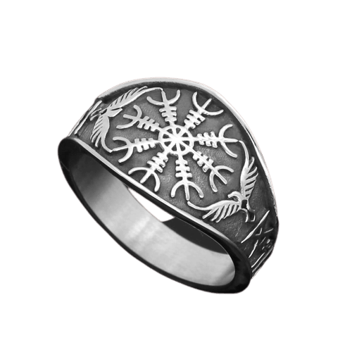 Krähe<br> Wikinger Ring