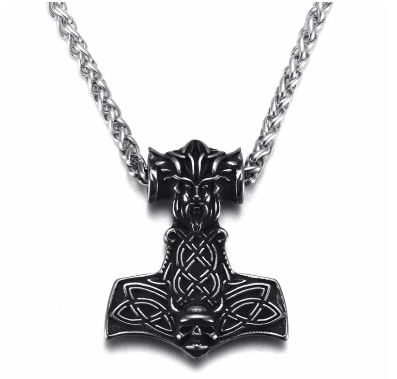 Totenkopf<br> Wikinger Halskette