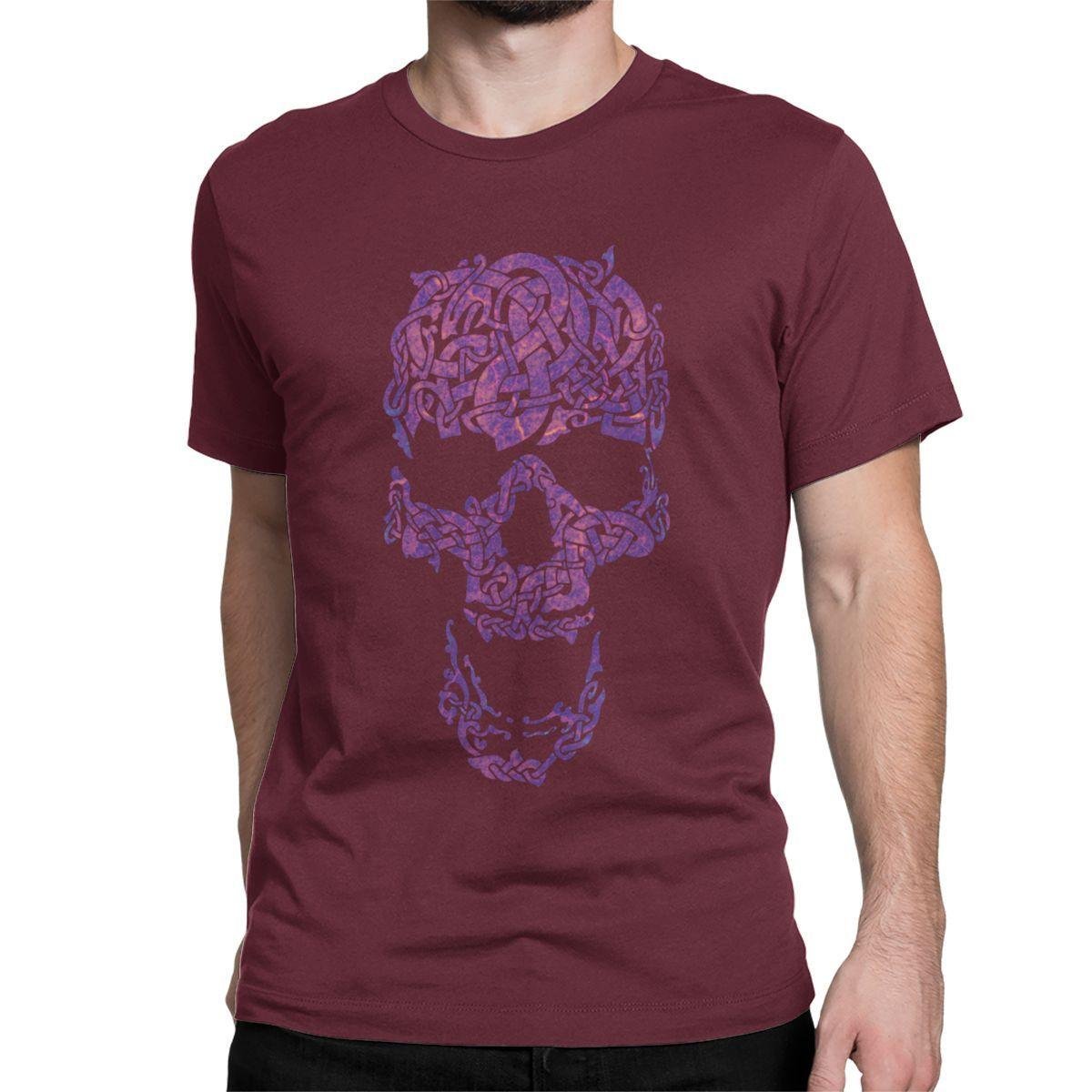 Totenkopf Bunt<br> Wikinger T-Shirt