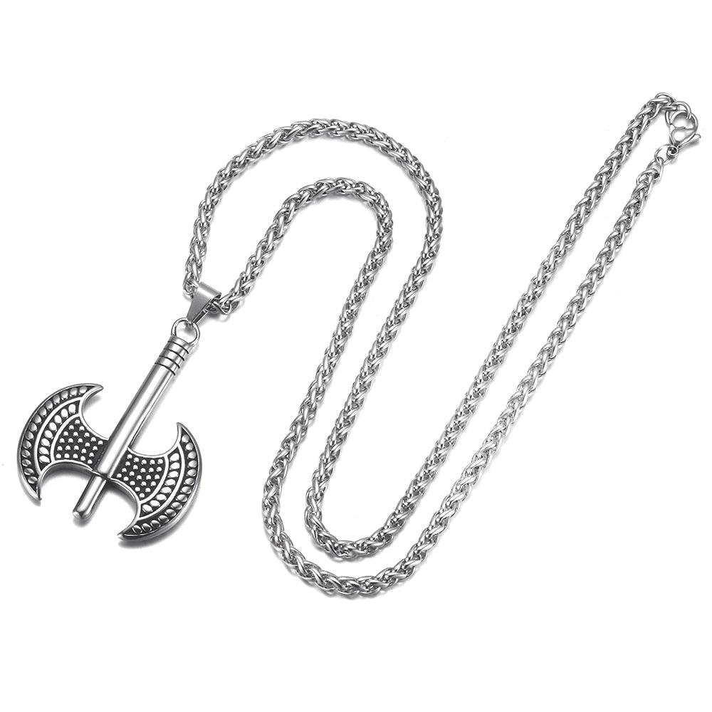 Silberne Axt<br> Wikinger Halskette