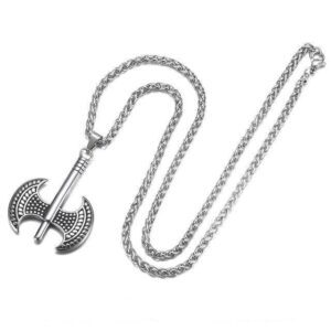 Silberne Axt<br> Wikinger Halskette