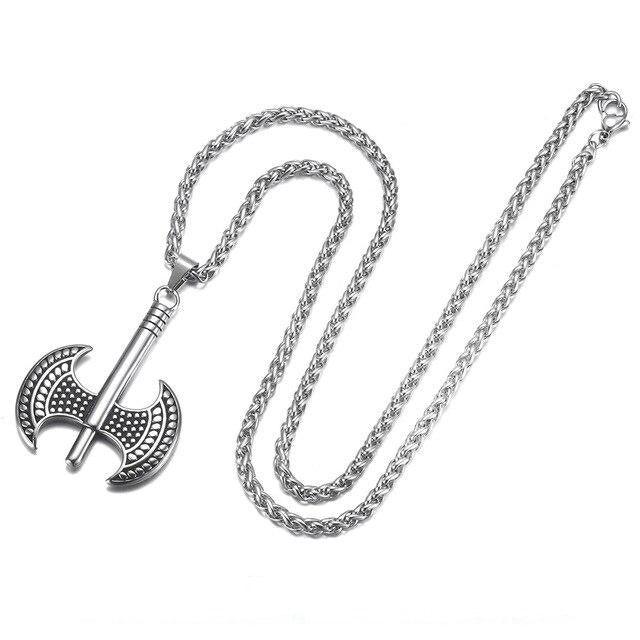 Silberne Axt<br> Wikinger Halskette