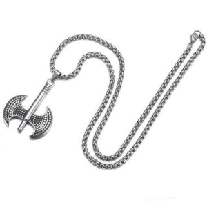 Silberne Axt<br> Wikinger Halskette