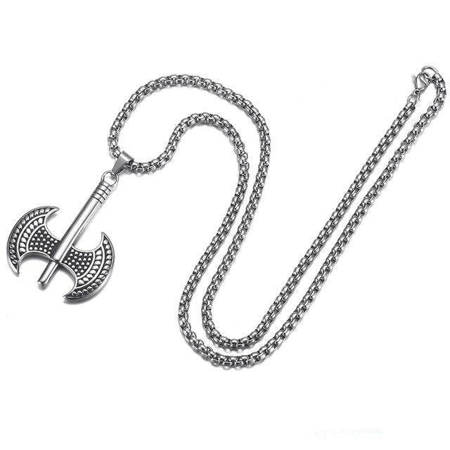 Silberne Axt<br> Wikinger Halskette
