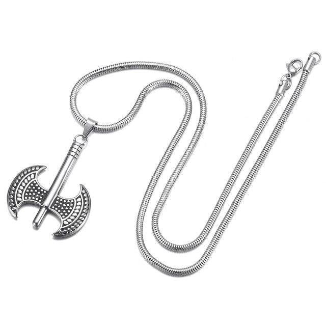 Silberne Axt<br> Wikinger Halskette