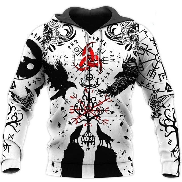 Fenrir und Hugin<br> Wikinger Hoodie