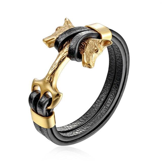 Skoll und Hati<br> Wikinger Armreif