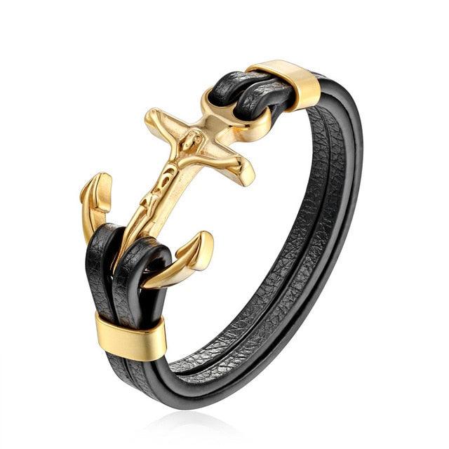 Anker Gold<br> Wikinger Armreif