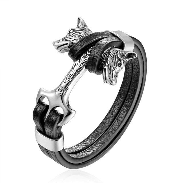Skoll und Hati<br> Wikinger Armreif