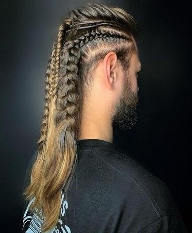 geflochtene Männer lange Haare