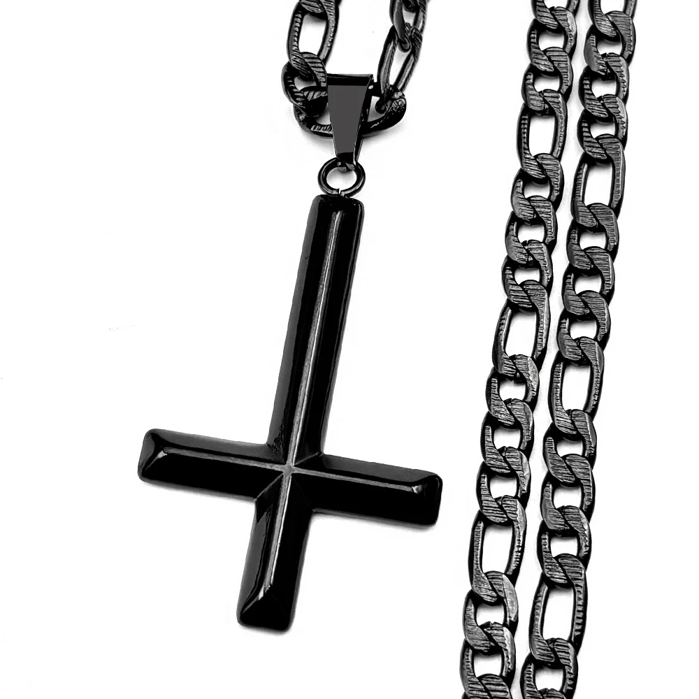 Kreuz Wikinger Halskette schwarz