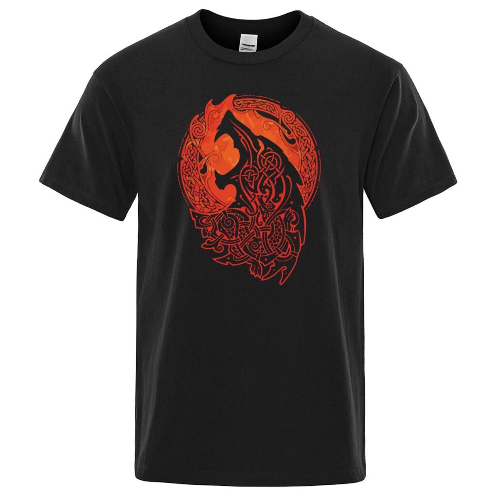 Wolf Mond<br> Wikinger T-Shirt