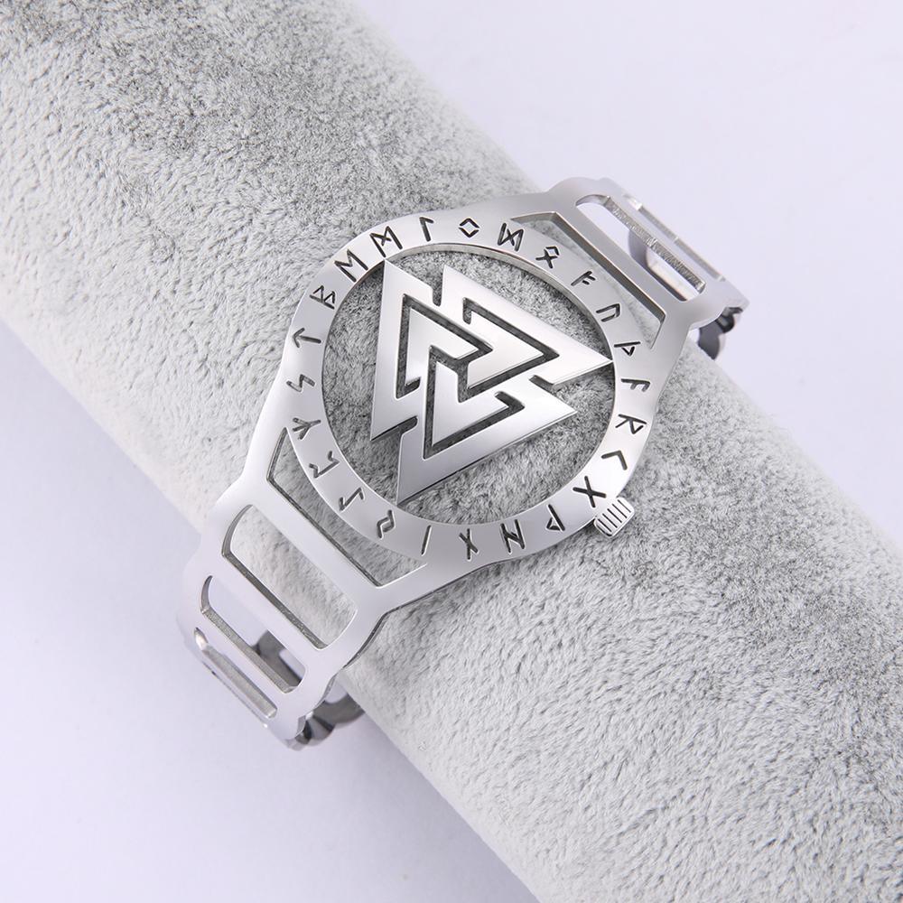 Nordisch Valknut<br> Wikinger Uhr