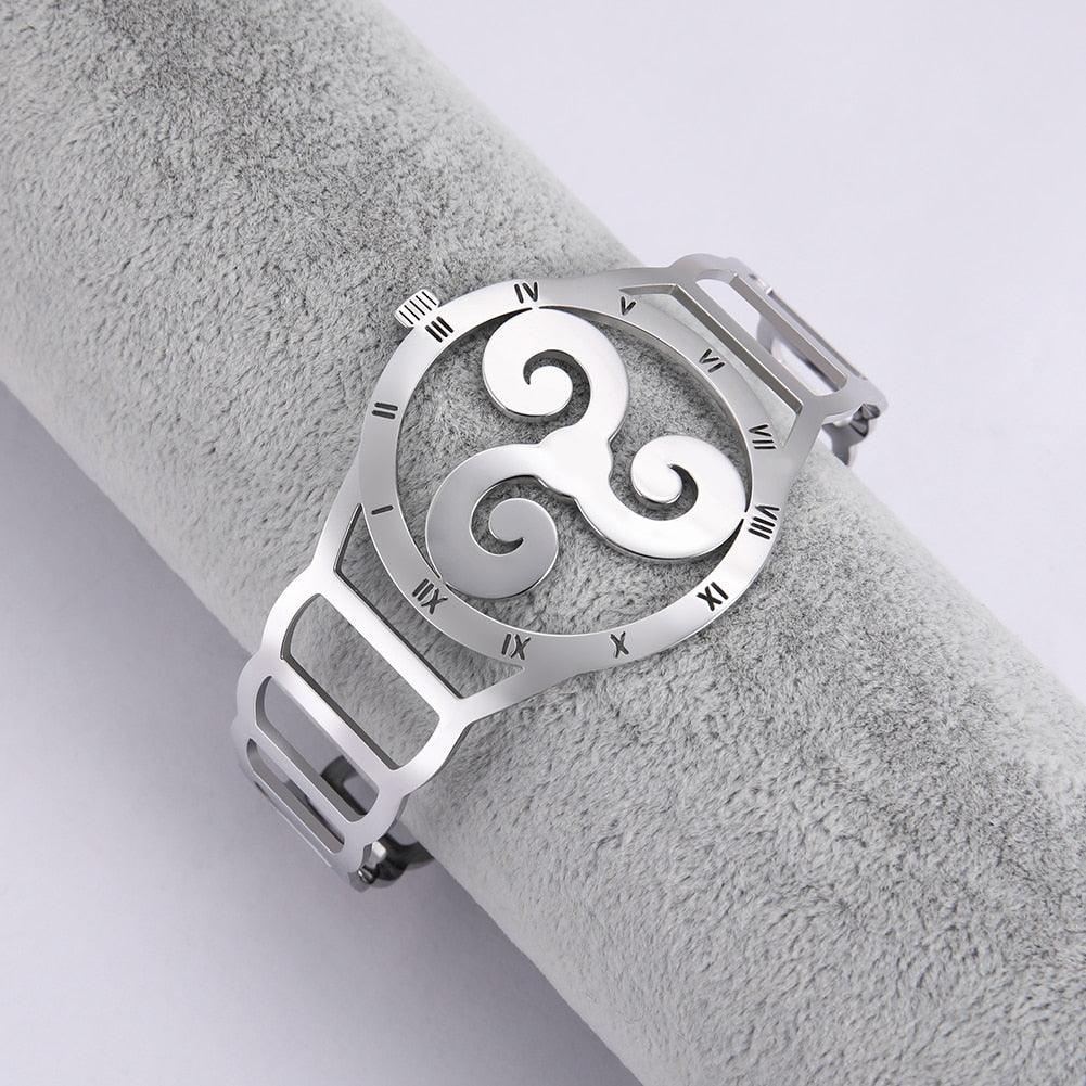 Triskele Armband<br> Wikinger Uhr
