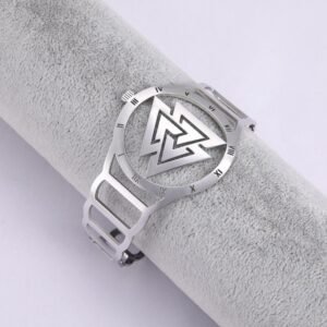 Valknut Armband<br> Wikinger Uhr