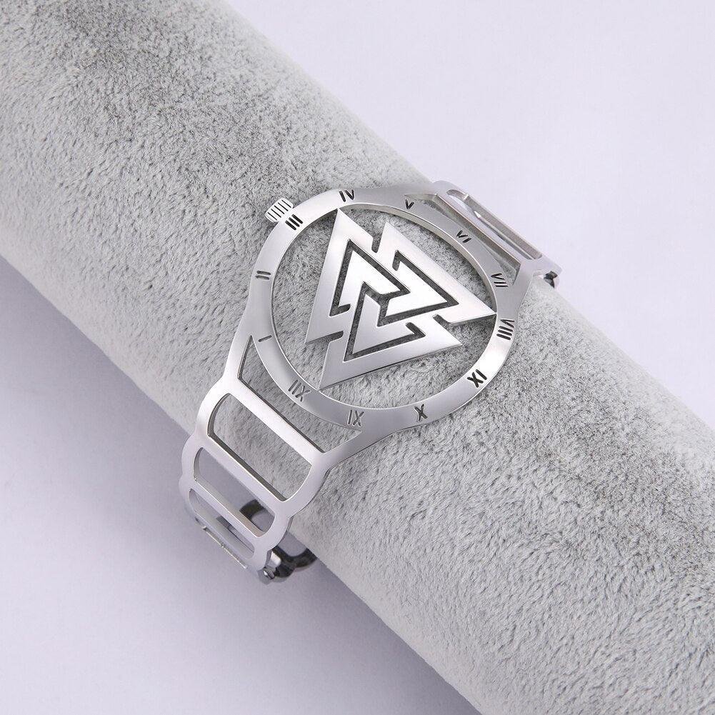 Valknut Armband<br> Wikinger Uhr