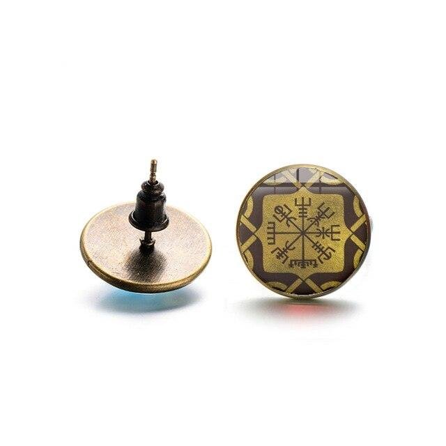 Vegvisir<br> Wikinger Ohrringe