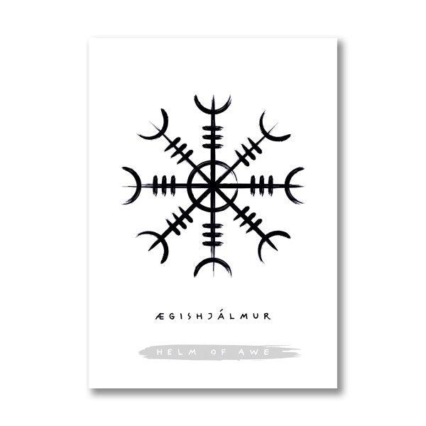 Aegishjalmur<br> Wikinger Poster