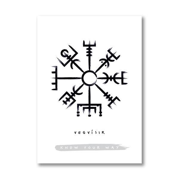 Vegvisir<br> Wikinger Poster