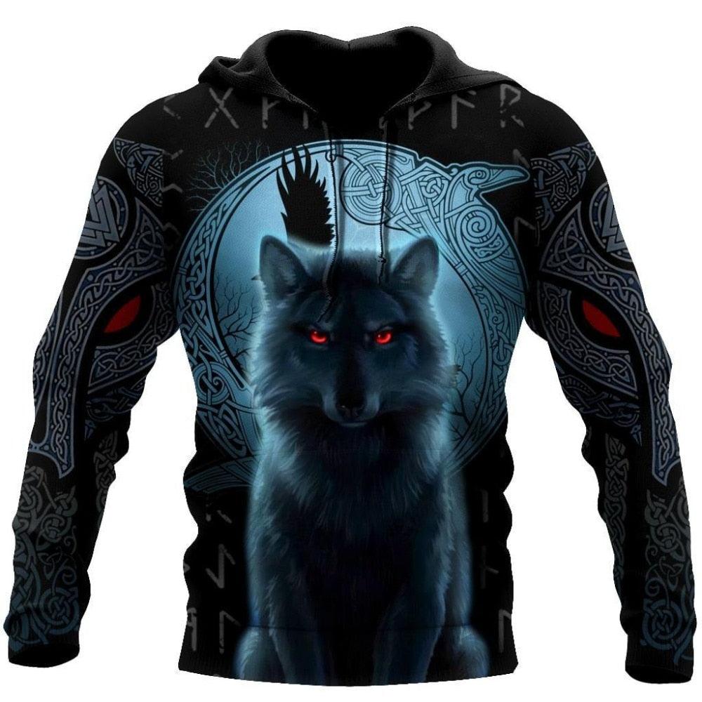 Wolf<br> Wikinger Hoodie