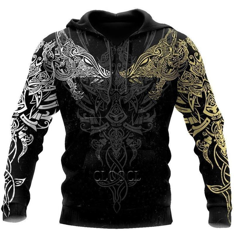 Hati und Skalli<br> Wikinger Hoodie