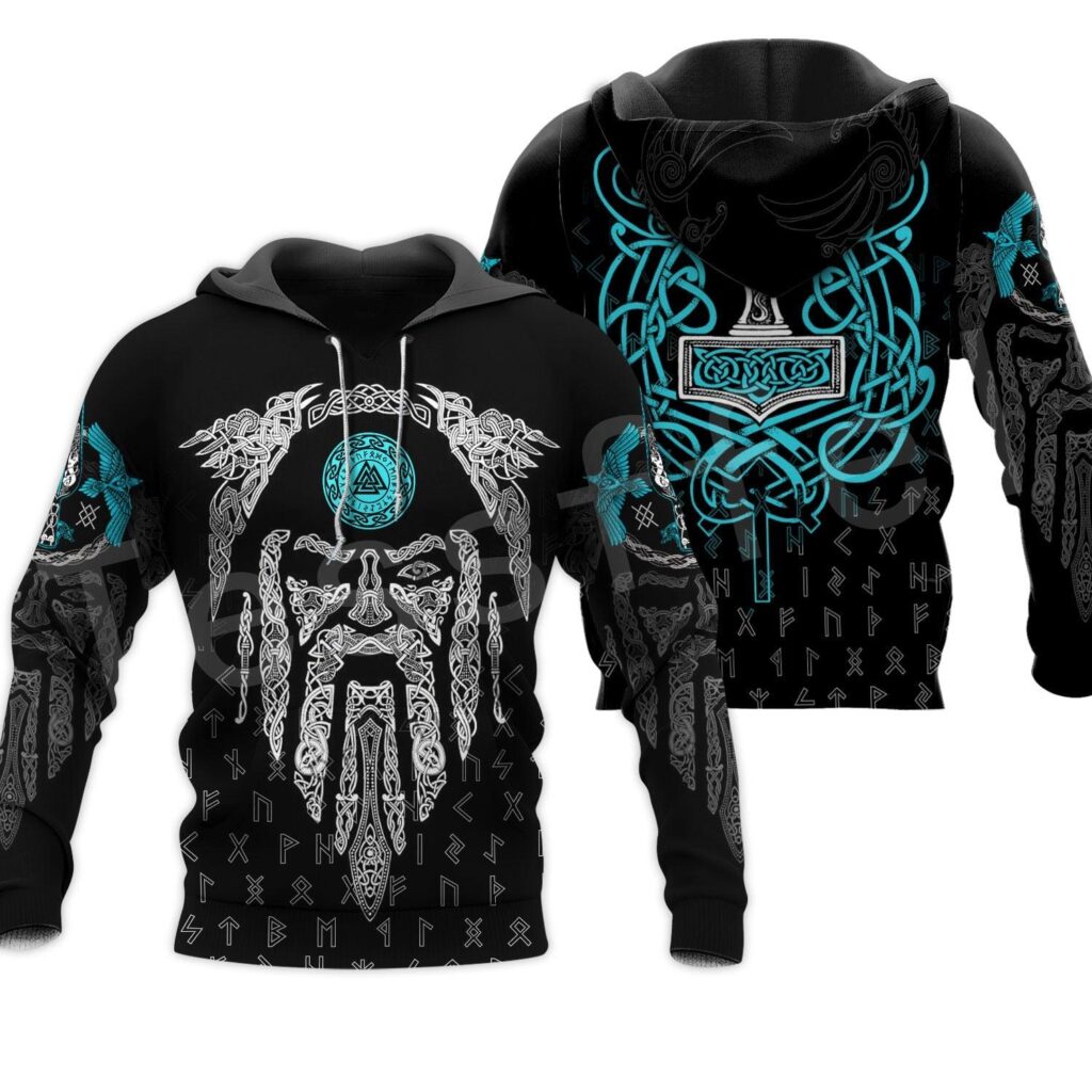 Descended From Odin<br> Wikinger Hoodie