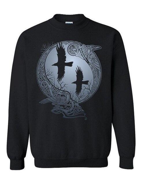 Hugin und Munin<br> Wikinger Pullover