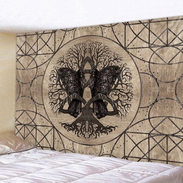 Hugin und Munin Wikinger Flagge
