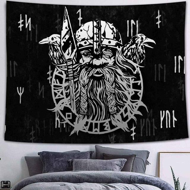 Odins Rabe<br> Wikinger Flagge
