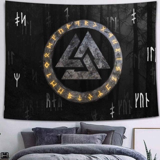 Valknut<br> Wikinger Flagge