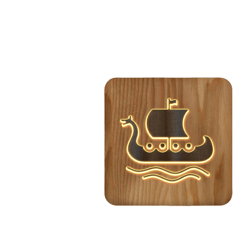Wikingerschiff<br> Wikinger Lampe
