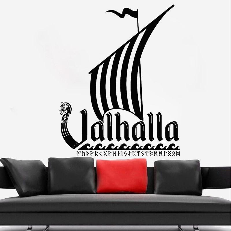 Valhalla<br> Wikinger Aufkleber