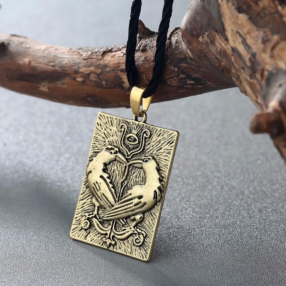 Hugin und Munin<br> Wikinger Halskette