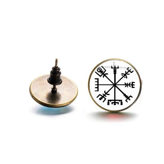Vegvisir<br> Wikinger Ohrringe