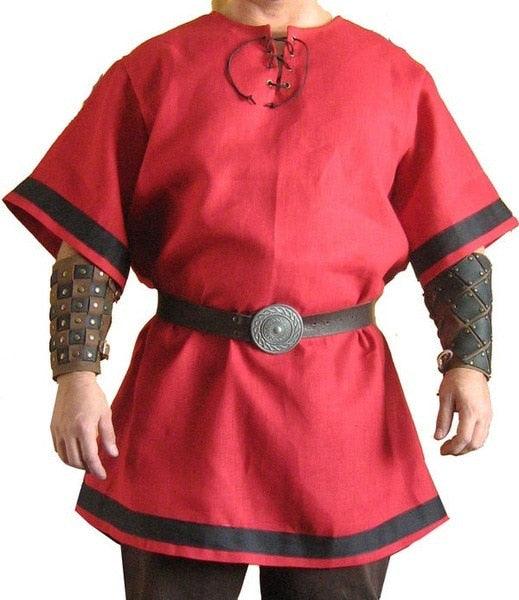 Rot<br> Wikinger Kostüm Herren