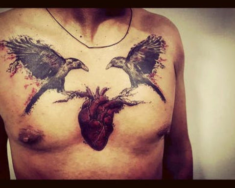hugin und munin Tattoo