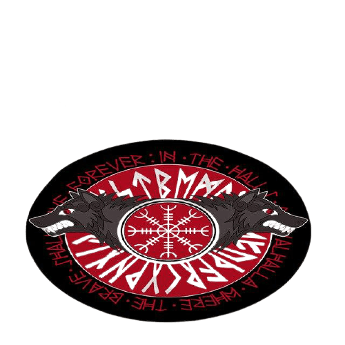 Hati und Skoll<br> Wikinger Teppich